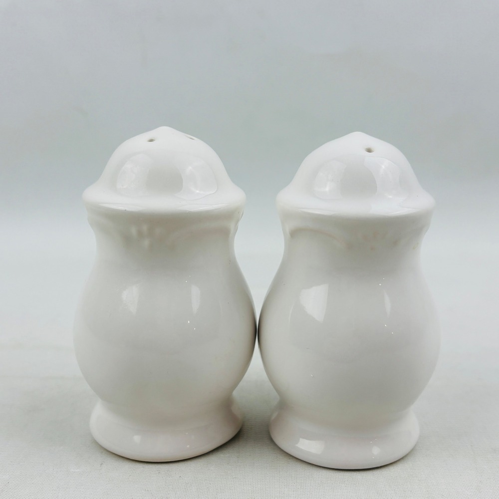 Pfaltzgraff Filigree White Salt &‎ Pepper Set Stoneware Shaker